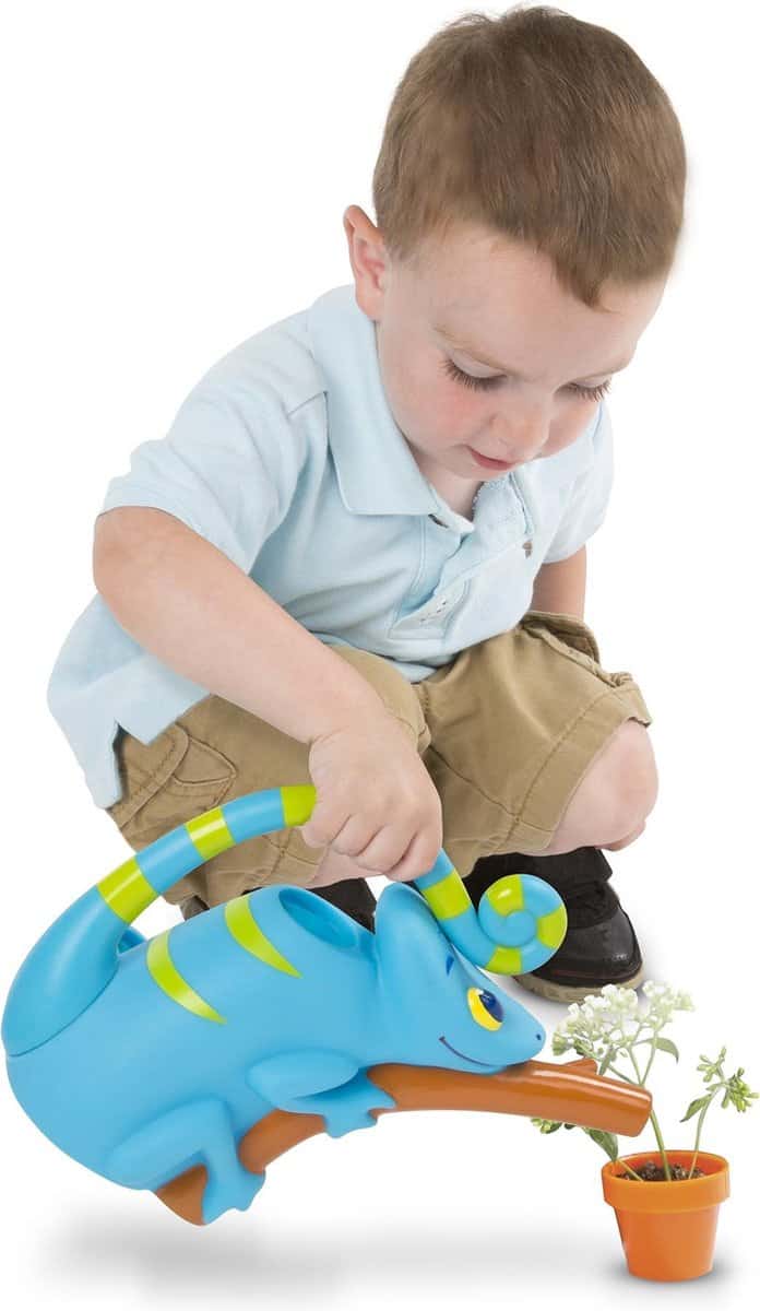 Cutest watering can water table toys- Melissa & Doug Camo Chameleon