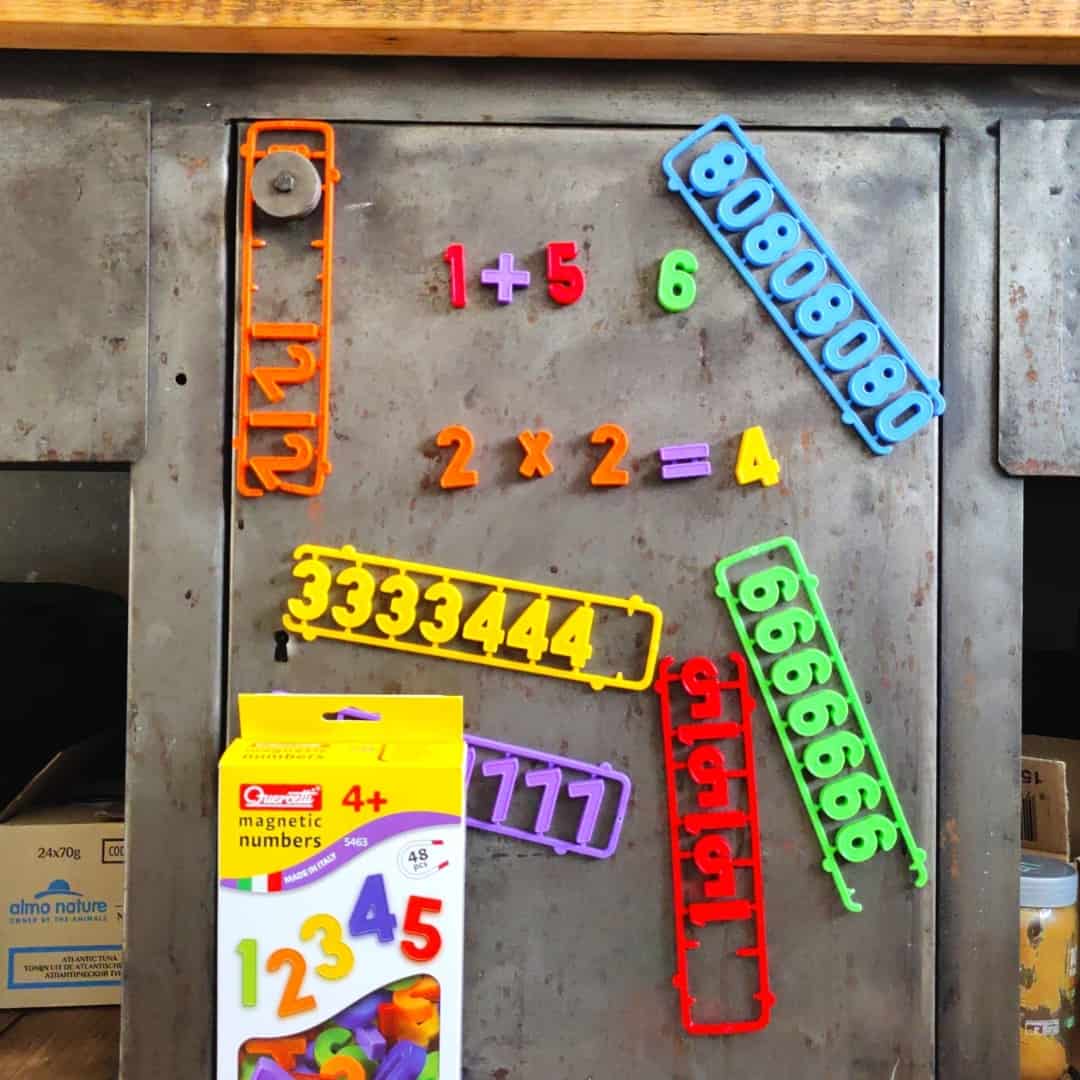 Números magnéticos quercetti juguetes