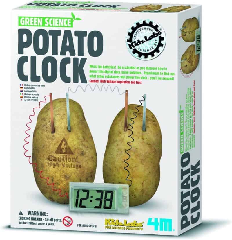 Horloge de pomme de terre 4M Science verte