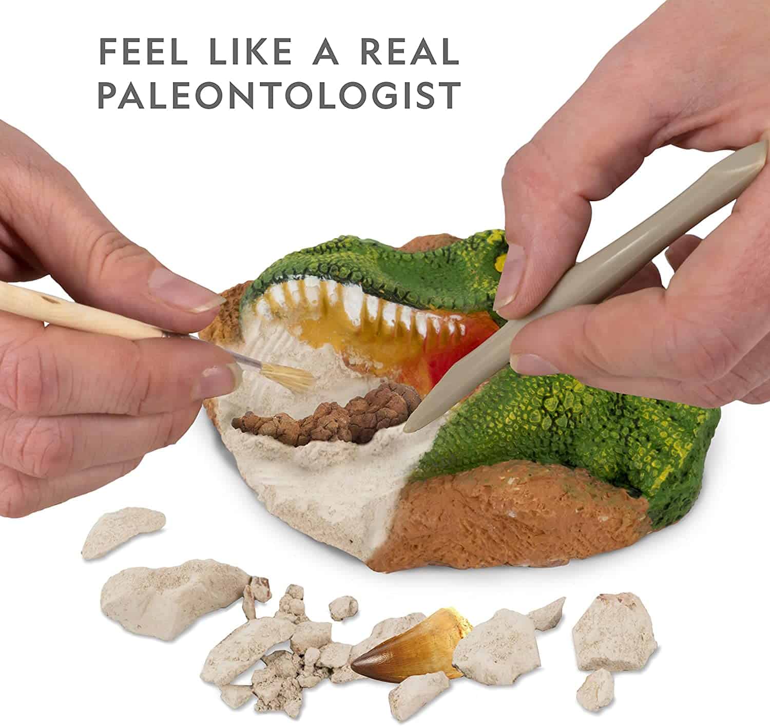 Los mejores juguetes de dinosaurios para niños de 7 años: kit de excavación de dinosaurios de National Geographic