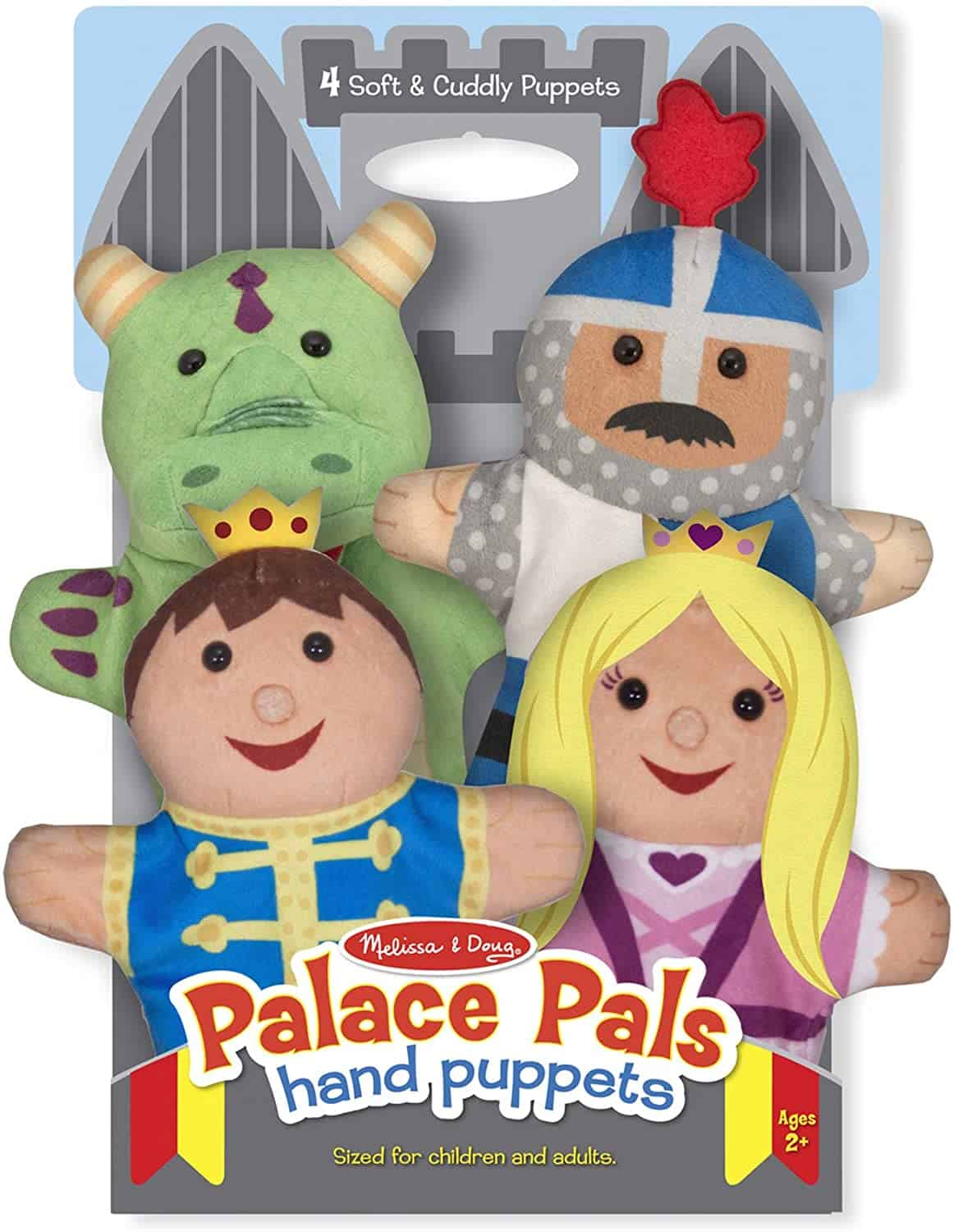Mejor obra de simulación: Melissa & Doug Palace Pals Hand Puppets