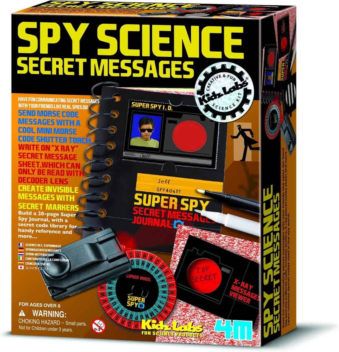 Mejor juego interactivo: 4M Kidzlabs Spy Science Secret Messages