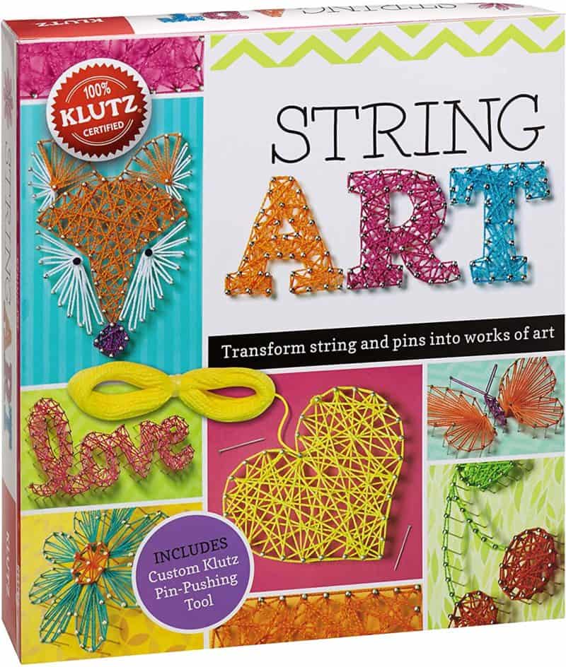 Los mejores juguetes artísticos para niños mayores: Klutz String Art Book Kit