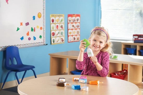 Learning numbers- Smart Snacks ice creams in use