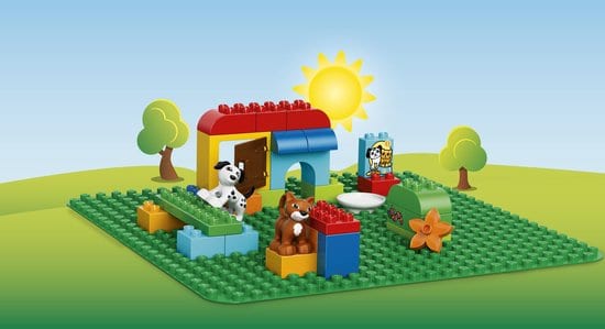 Coordinazione occhio-mano - LEGO DUPLO Piatto da costruzione grande con struttura