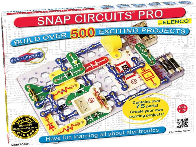 Kit de descubrimiento de componentes electrónicos Snap Circuits PRO SC-500