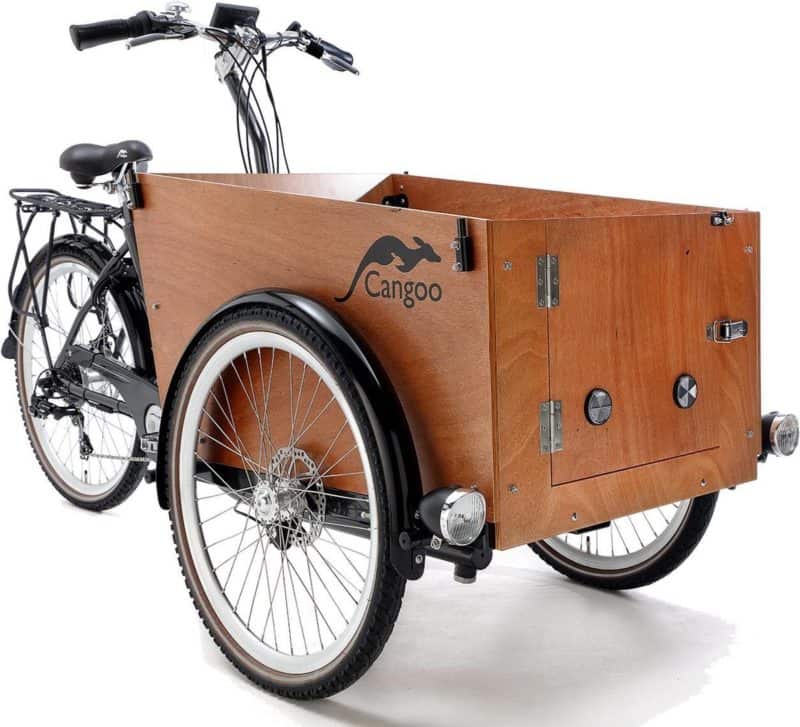 La mejor bicicleta de carga eléctrica con puerta: bicicleta de carga Cangoo Easy