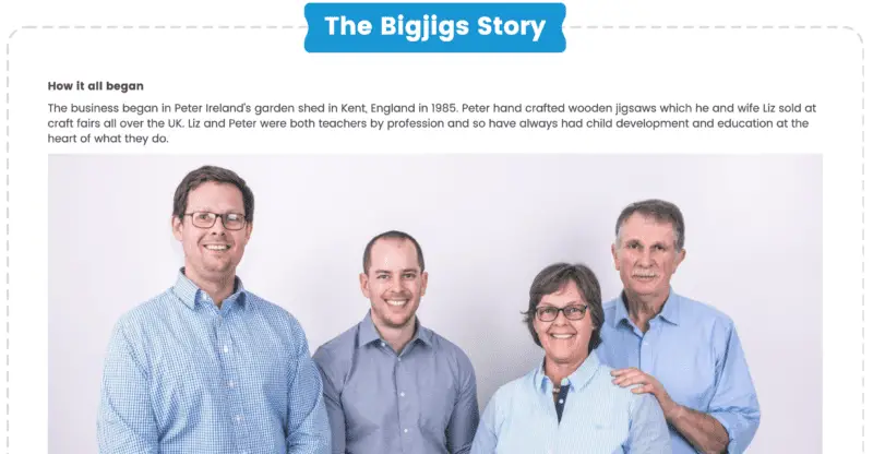 Histoire de Bigjigs