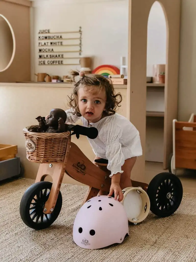 Kinderfeets balance bike basket for toddlers who already have everything