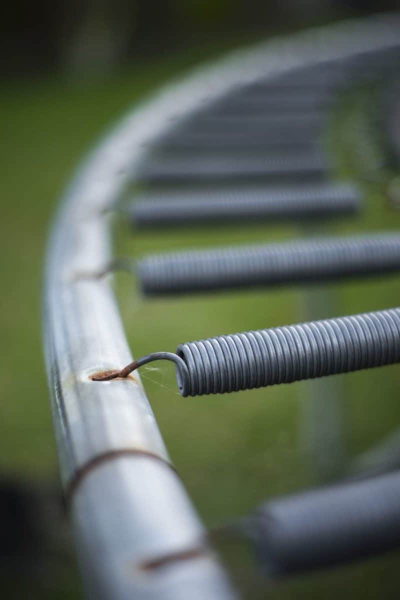 Unsafe trampoline springs