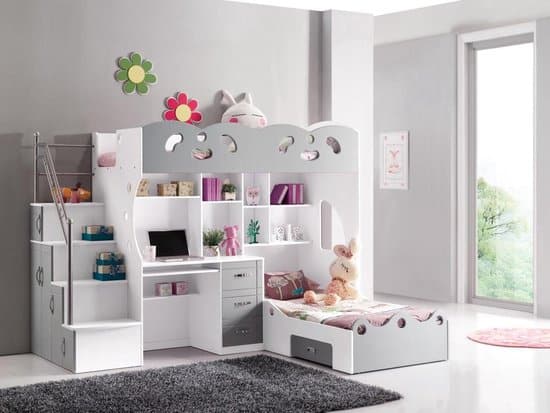 Bestes Hochbett mit Schreibtisch und Zustellbett Das King of Beds Coco Bunk Bed