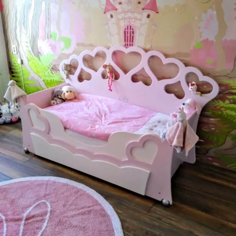 Best-crib-with-drawers-ZOE-hearts-toddler bed