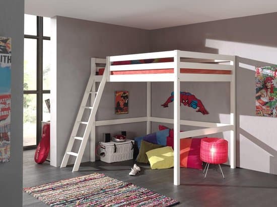 Best-white-loft-bed-140-x-200-Vipack-Claire-sleeper-