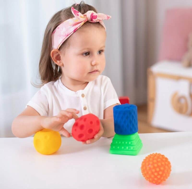 Sensorische Ballen - Zintuiglijke vormen 5 St. - Kraamcadeau - baby cadeau