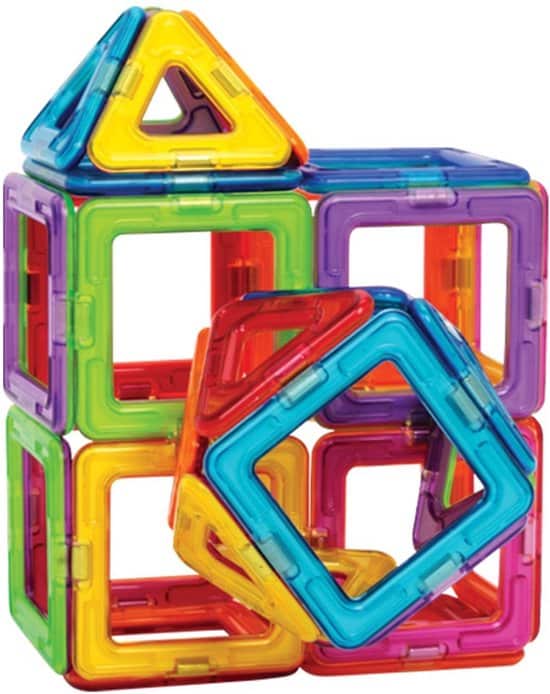 Best Construction Toys For Toddler Boy- Magformers Basic Set Line Set Up