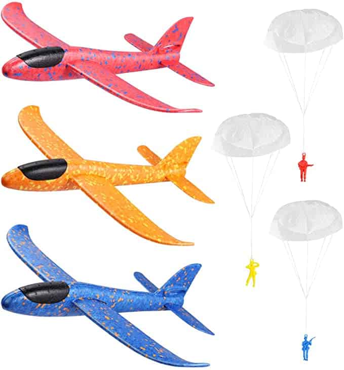 Meilleurs jouets de plage à partir de 5 ans - NUOBESTY Flying Glider Planes