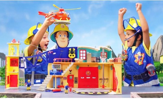 Dear Fireman Sam station- Simba Fire Station XXL con niños