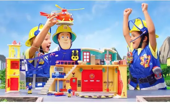 La migliore stazione dei pompieri Sam - Simba Fire Station XXL con bambini