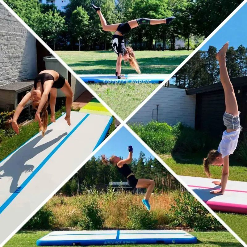 Best airtrack for gymnastics at home- Airtrack Nordic Standard Air Track with exercises