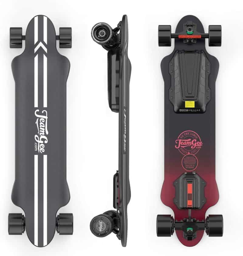 Beste elektrisch skateboard voor heavy riders- Teamgee H20 39 4 Speed Adjustment Longboard