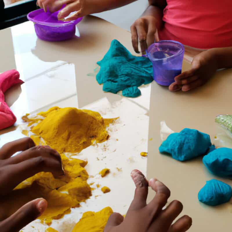 How can you play indoors with kinetic sand?