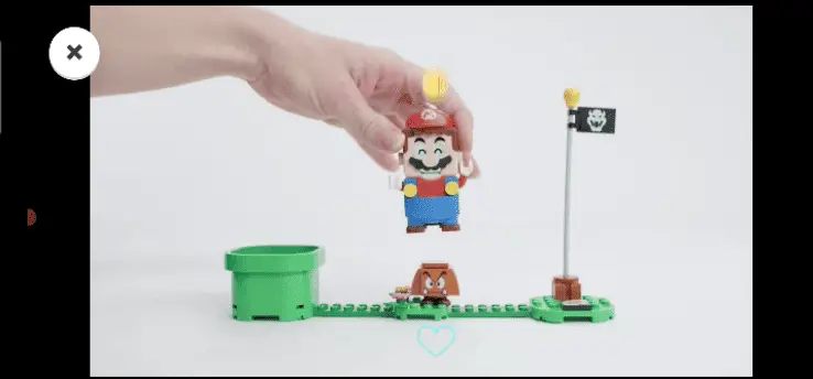 Lego Mario App shows you how to crush Goomba