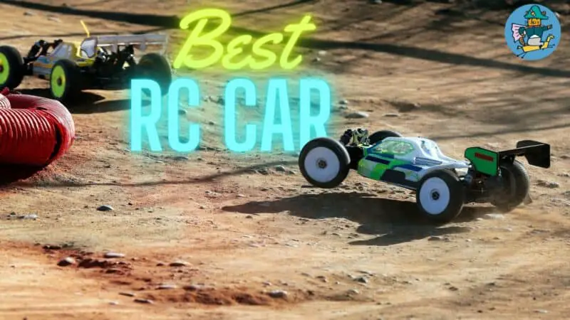 RC car tested on a dirt road